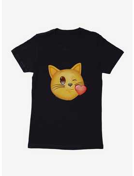 Emoji Cat Kiss Womens T-Shirt, , hi-res