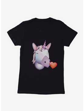 Emoji Unicorn Kiss Womens T-Shirt, , hi-res