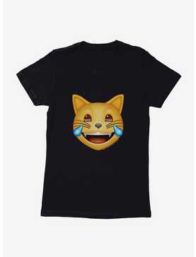 Emoji Cat Laugh Out Loud Womens T-Shirt, , hi-res