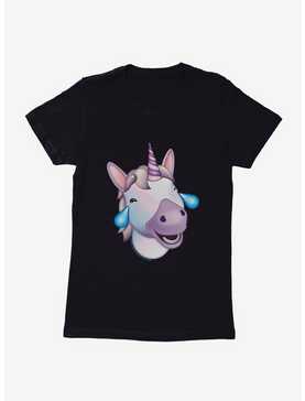Emoji Unicorn Laugh Out Loud Womens T-Shirt, , hi-res