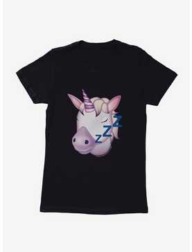 Emoji Unicorn Sleepy Womens T-Shirt, , hi-res