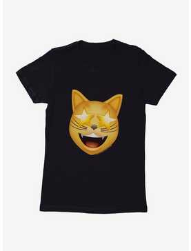 Emoji Cat Starry Eyes Womens T-Shirt, , hi-res
