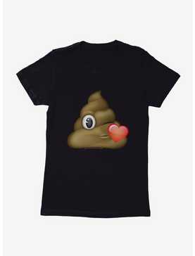 Emoji Poo Kiss Womens T-Shirt, , hi-res