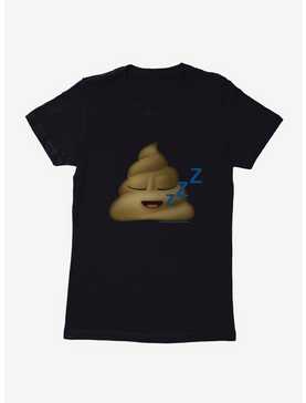Emoji Poo Sleepy Womens T-Shirt, , hi-res