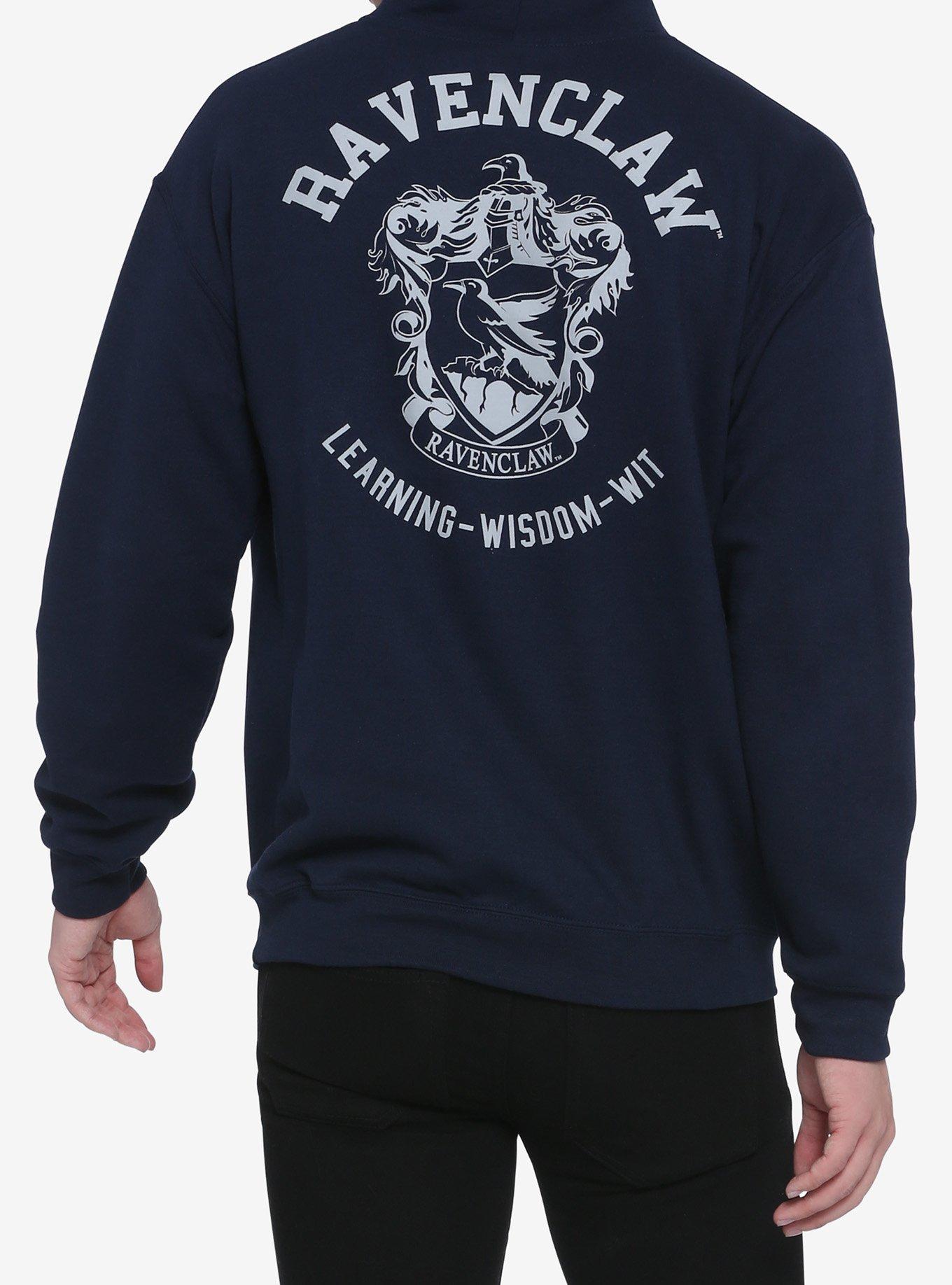 Harry Potter Hogwarts Ravenclaw Crest Hoodie, WHITE, hi-res