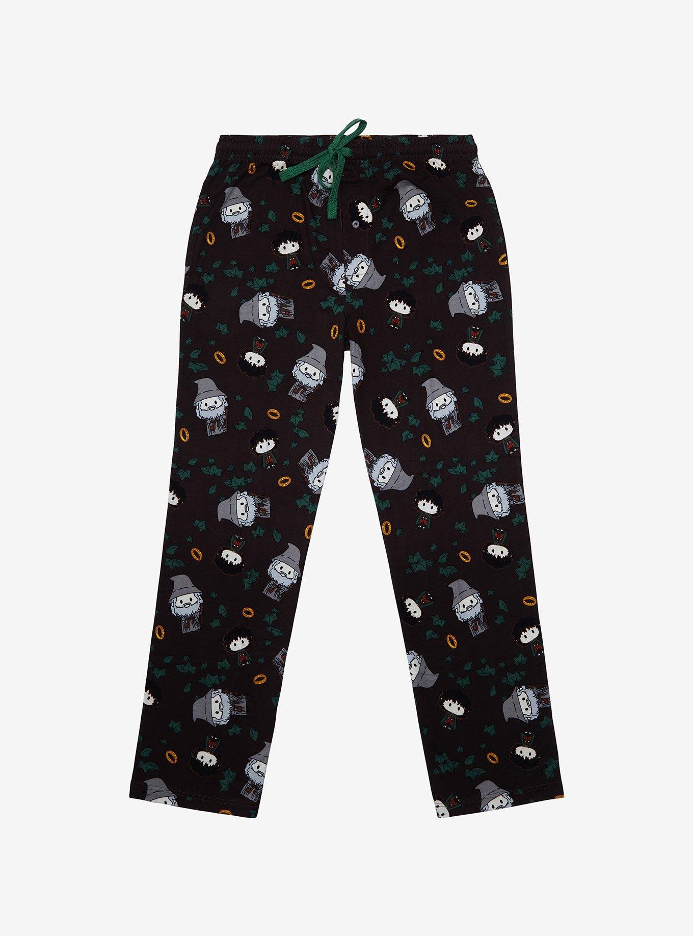 The Lord of the Rings Leaves of Lorien Chibi Sleep Pants - BoxLunch Exclusive, MULTI, hi-res
