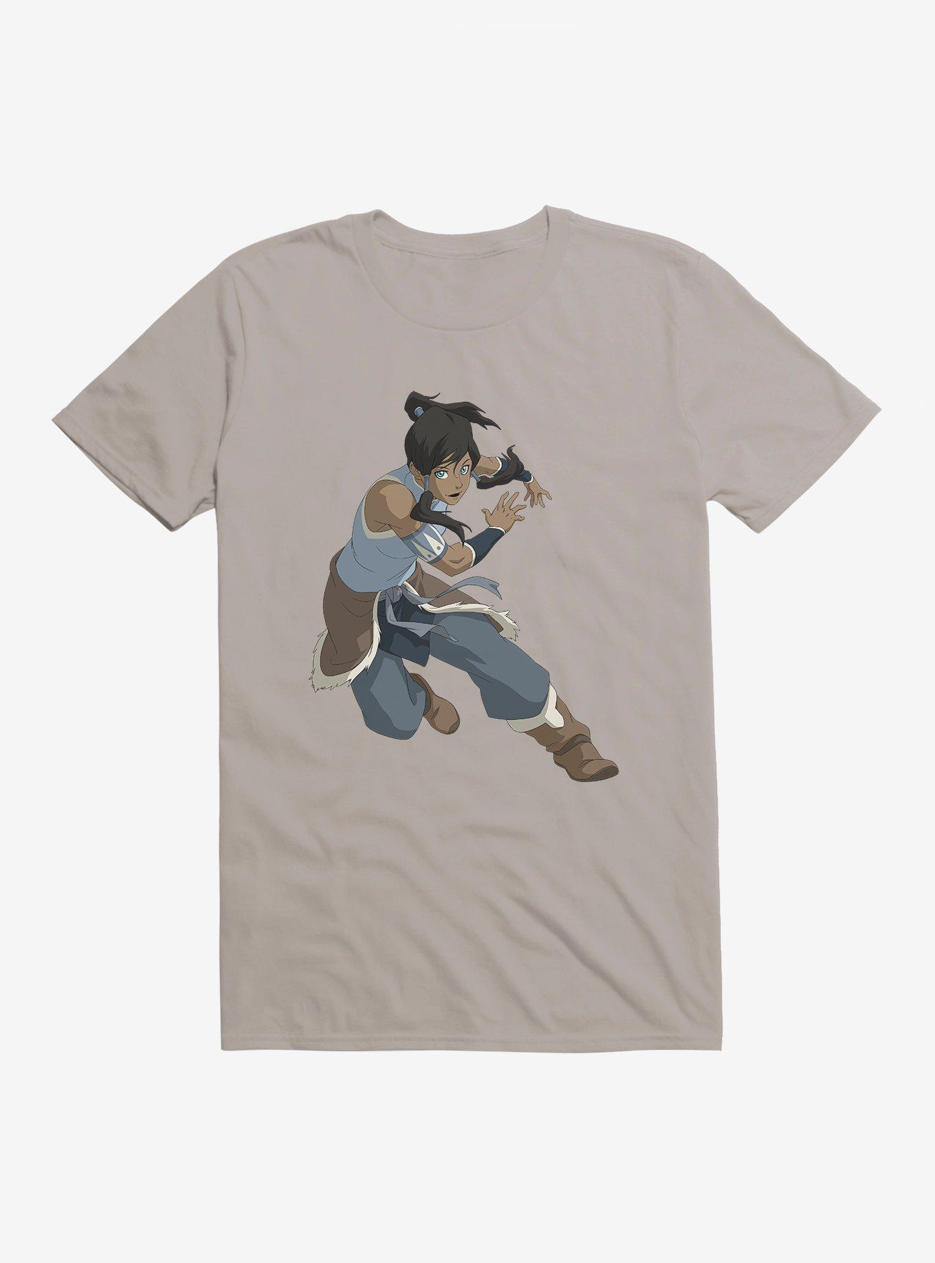 Nickelodeon The Legend Of Korra Bending Into Action T-Shirt, LIGHT GREY, hi-res