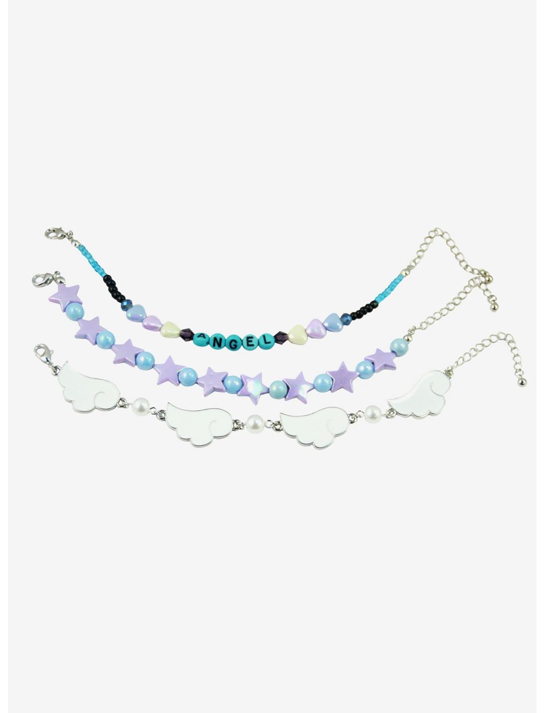Angel Star & Cloud Bead Bracelet Set, , hi-res