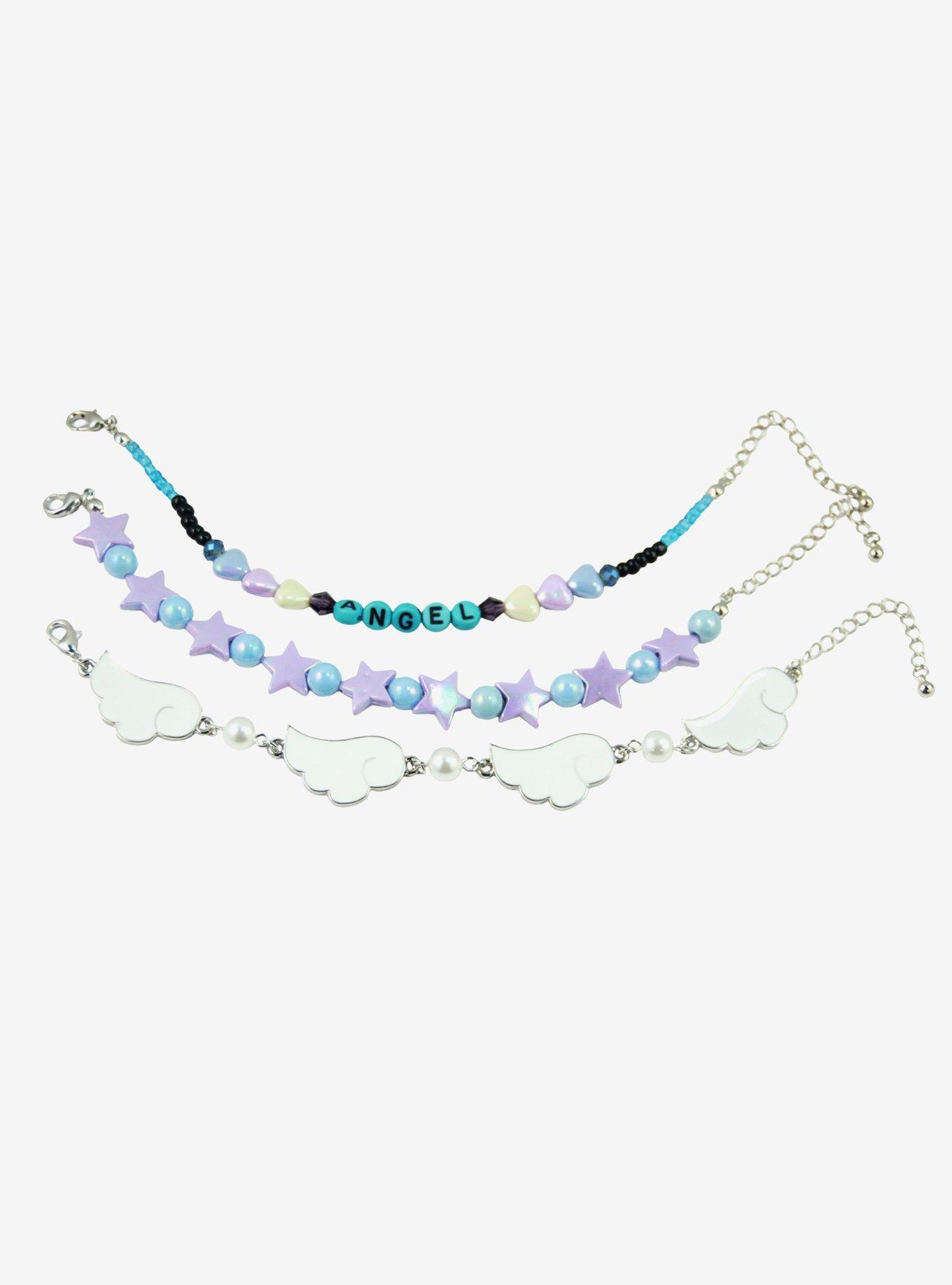 Angel Star & Cloud Bead Bracelet Set, , hi-res