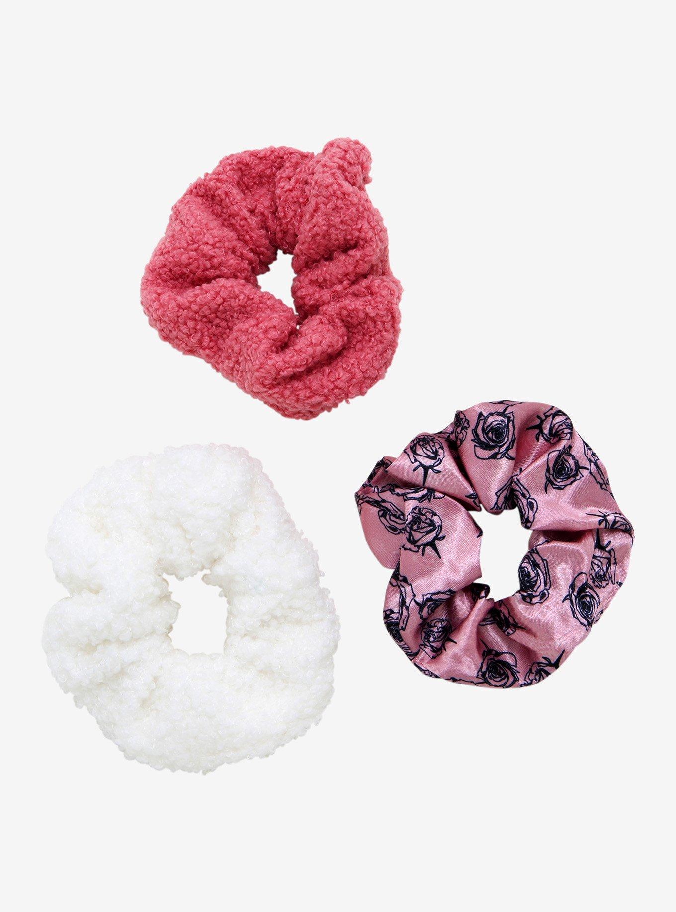 Pink Roses Scrunchie Set, , hi-res