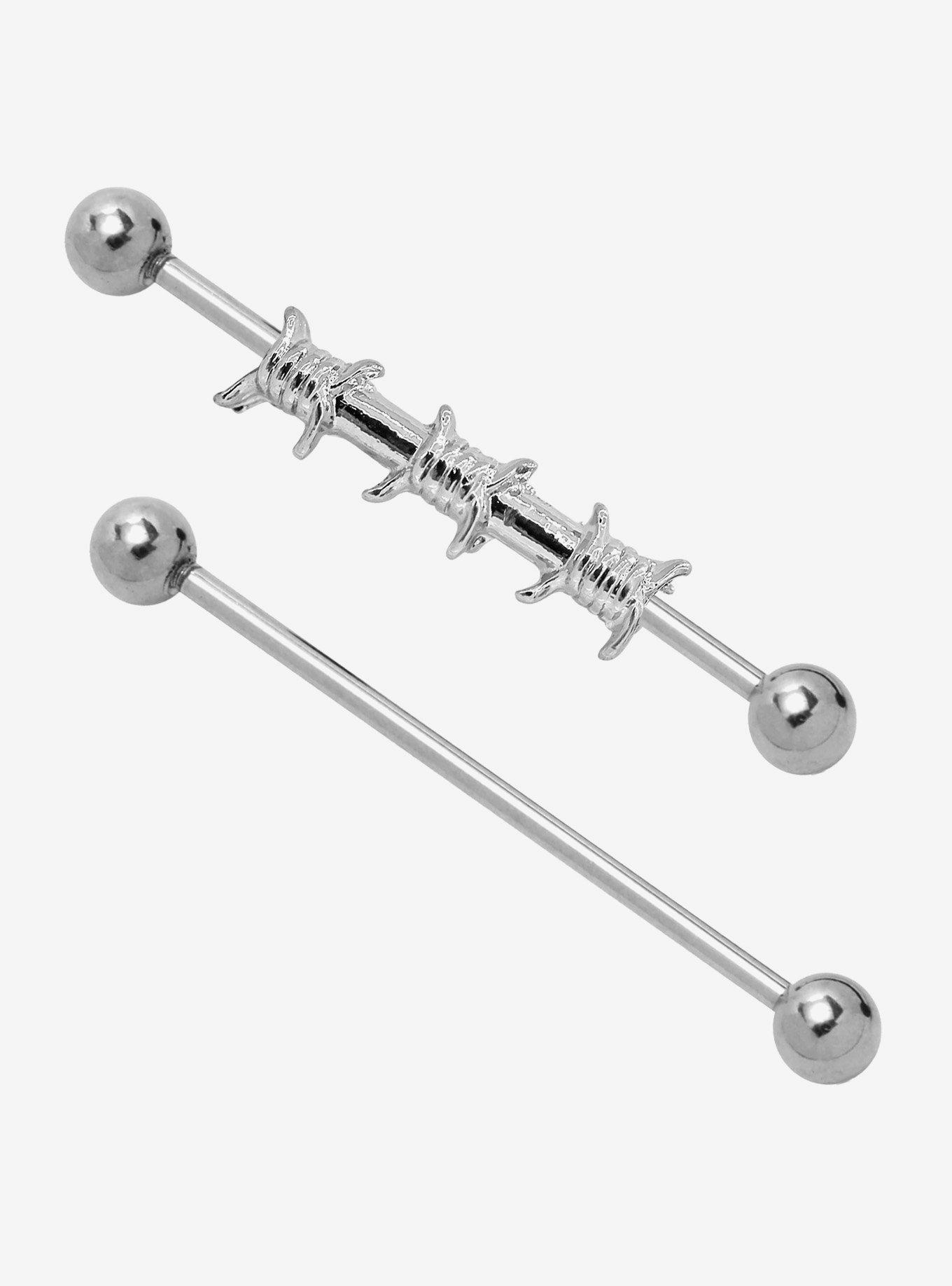 Steel Barbed Wire Industrial Barbell 2 Pack Hot Topic