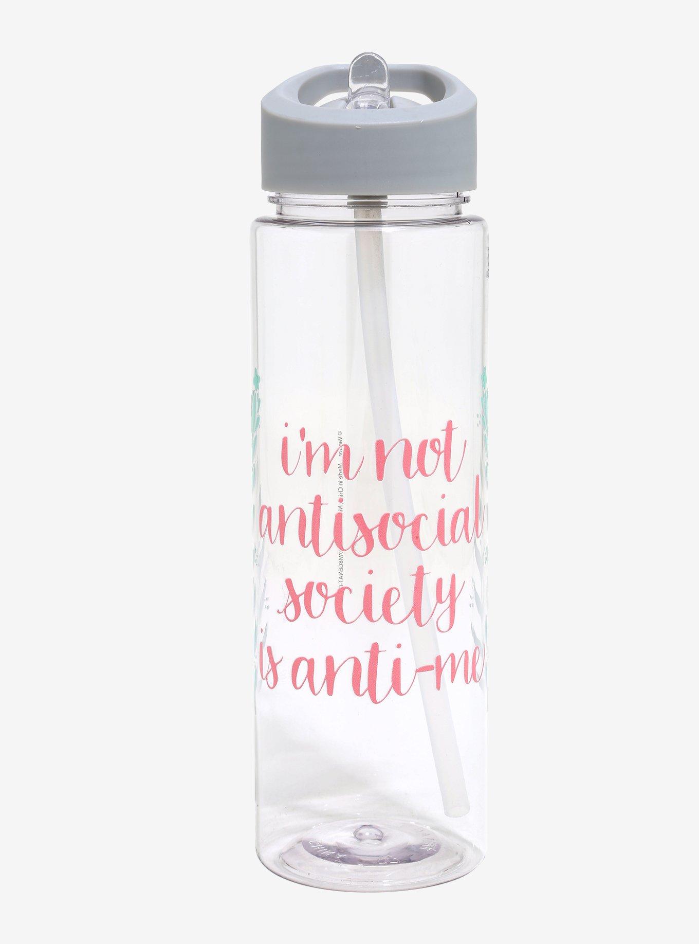 Not Antisocial Society Anti-Me Water Bottle