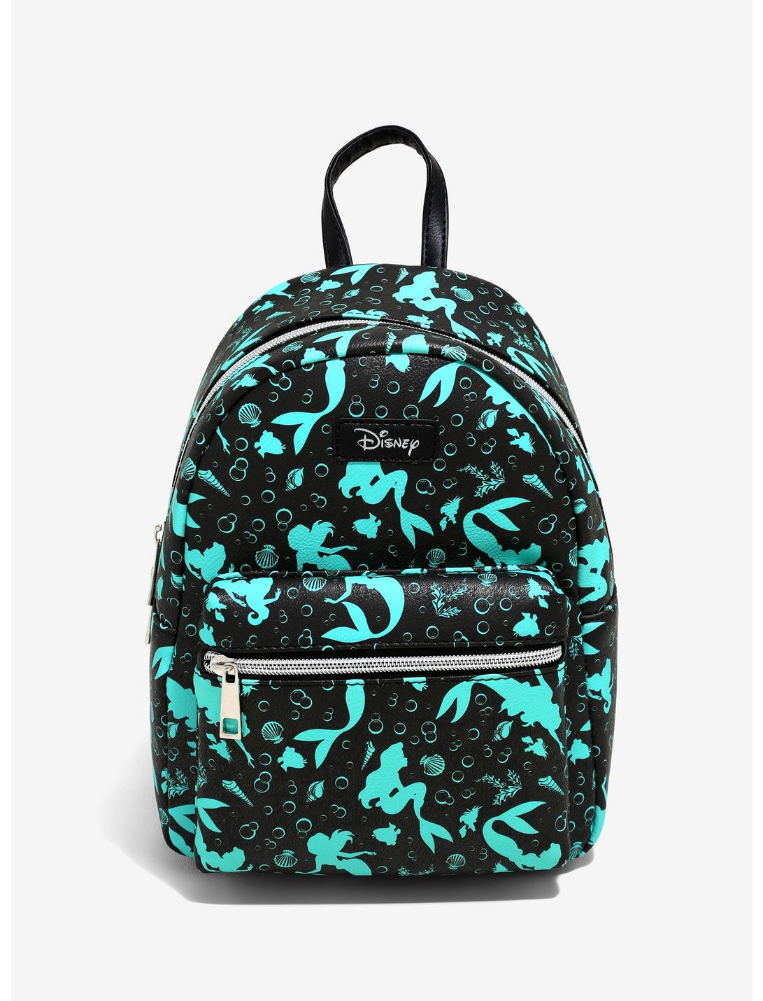 Loungefly Disney The Little Mermaid Teal Silhouette Mini Backpack, , hi-res