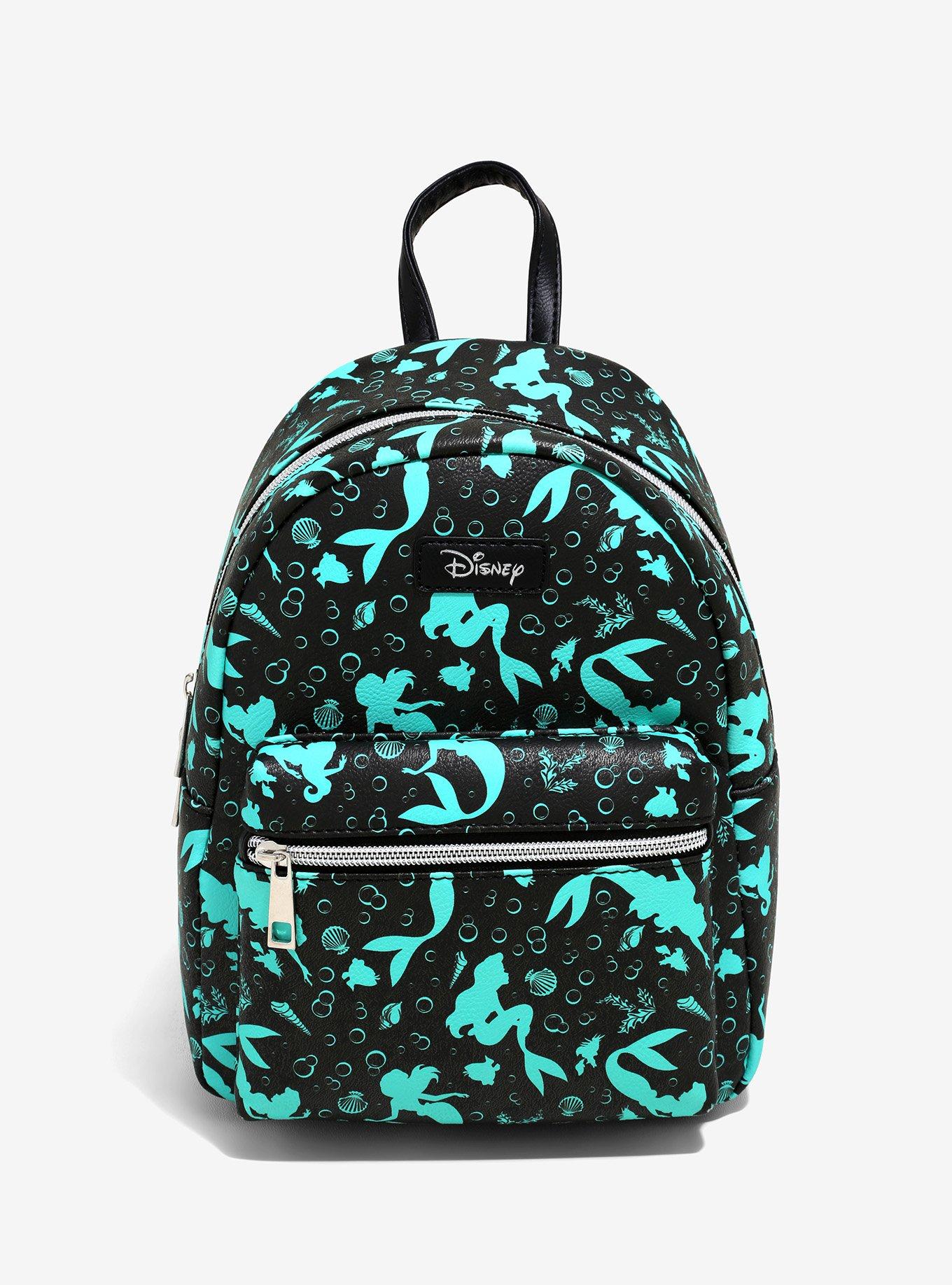 Loungefly Disney The Little Mermaid Teal Silhouette Mini Backpack, , hi-res