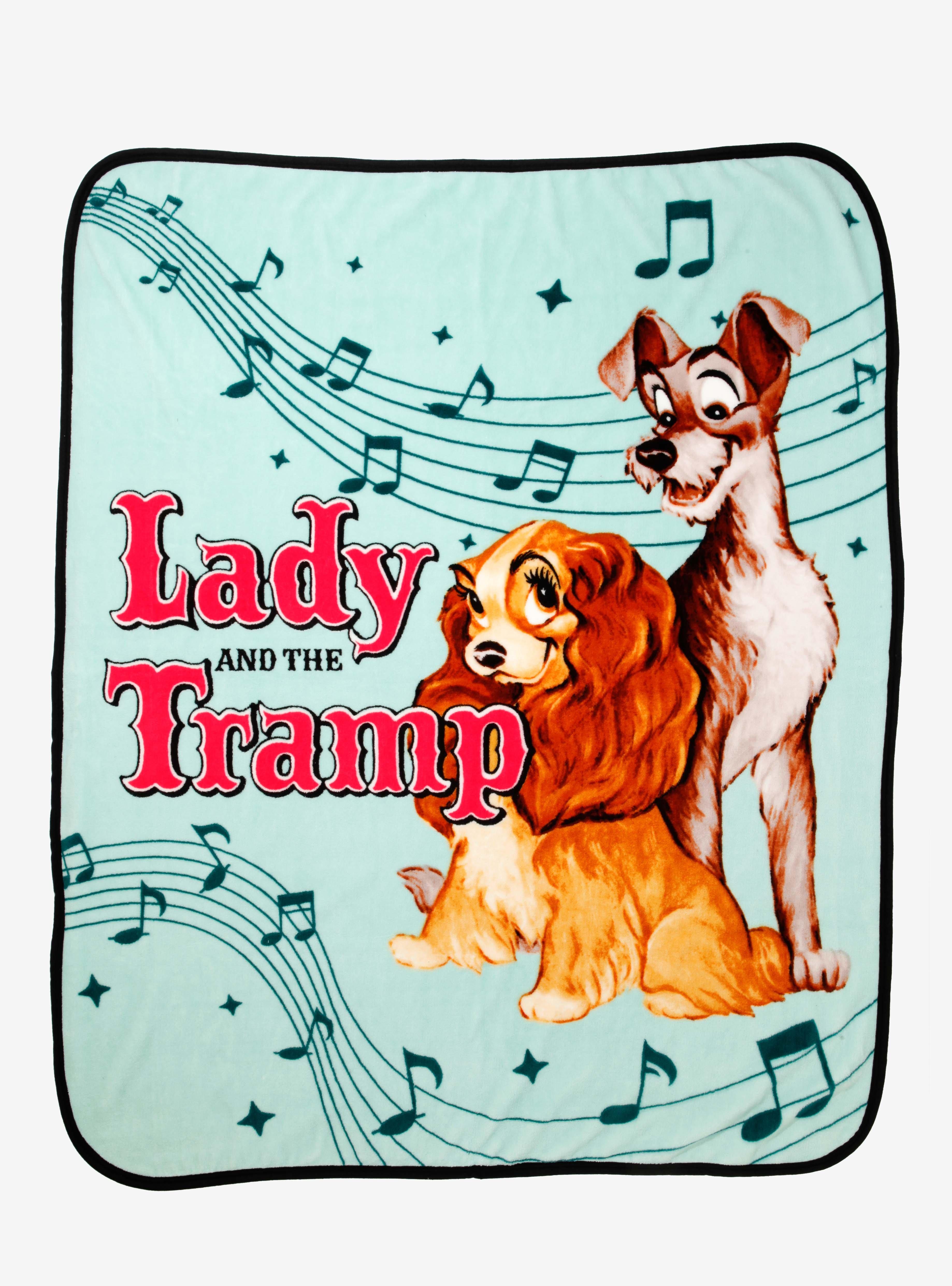 Disney Lady and the Tramp Vintage Style Throw - BoxLunch Exclusive, , hi-res