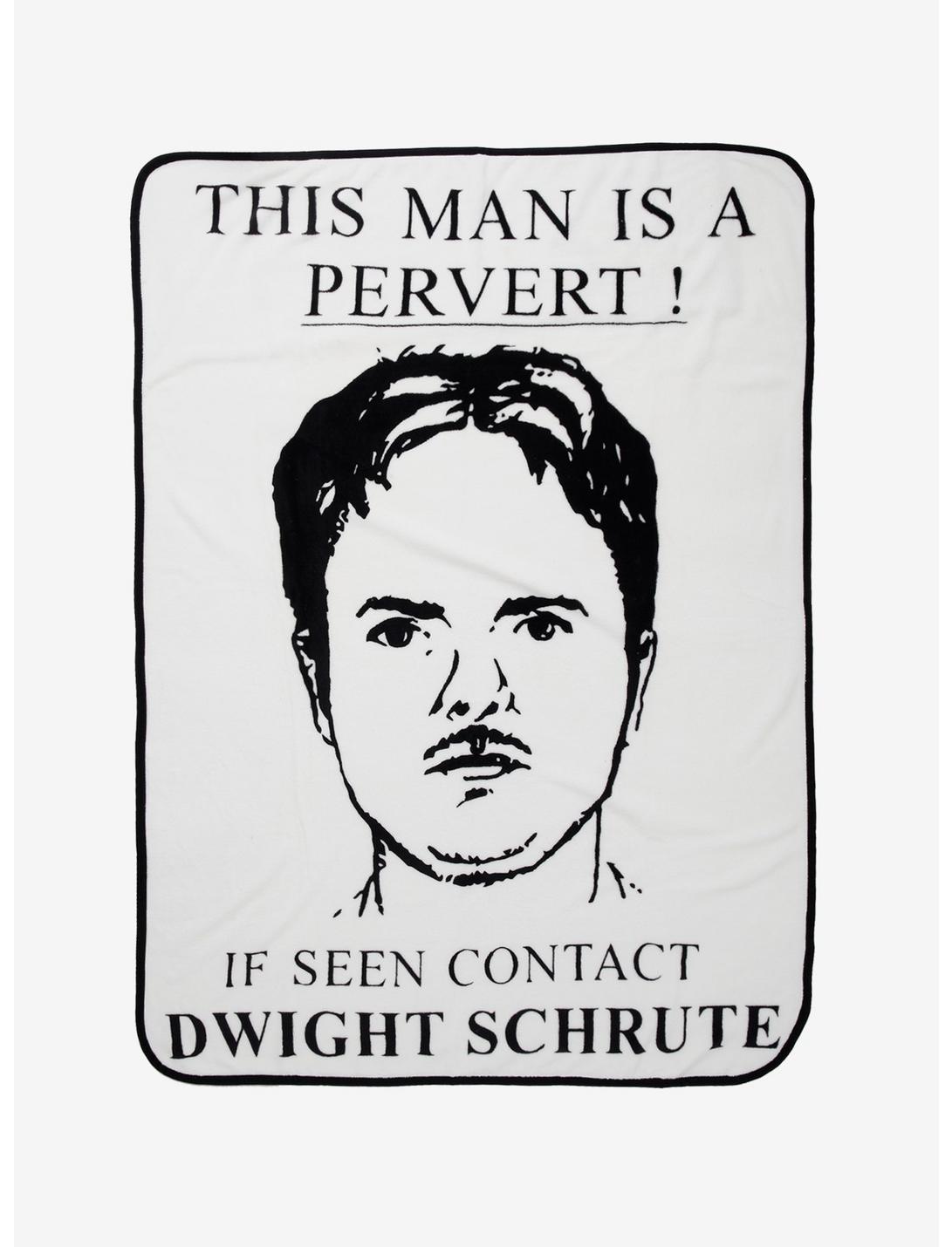 The Office Dwight Sketch Throw Blanket, , hi-res