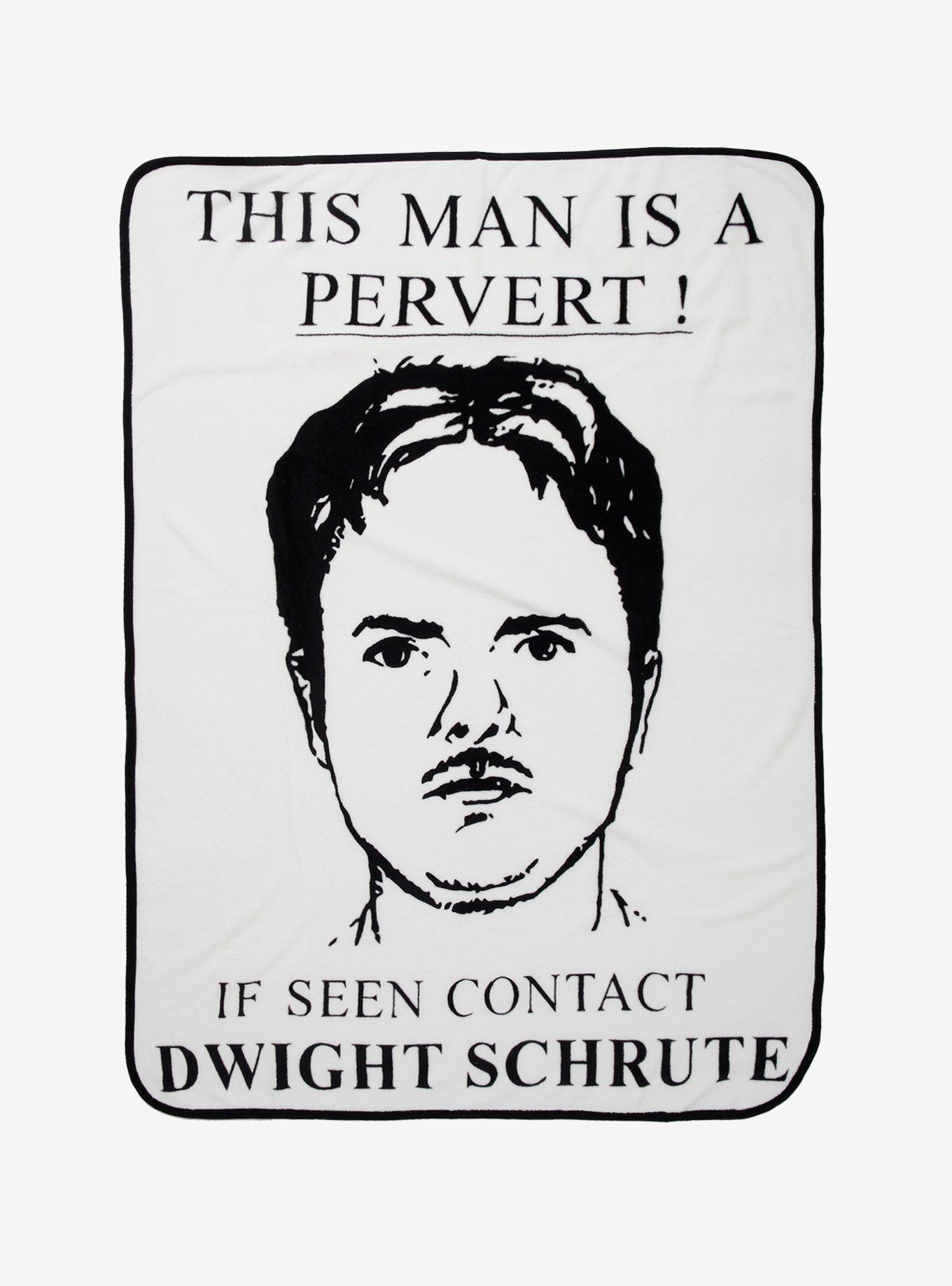 The Office Dwight Sketch Throw Blanket, , hi-res