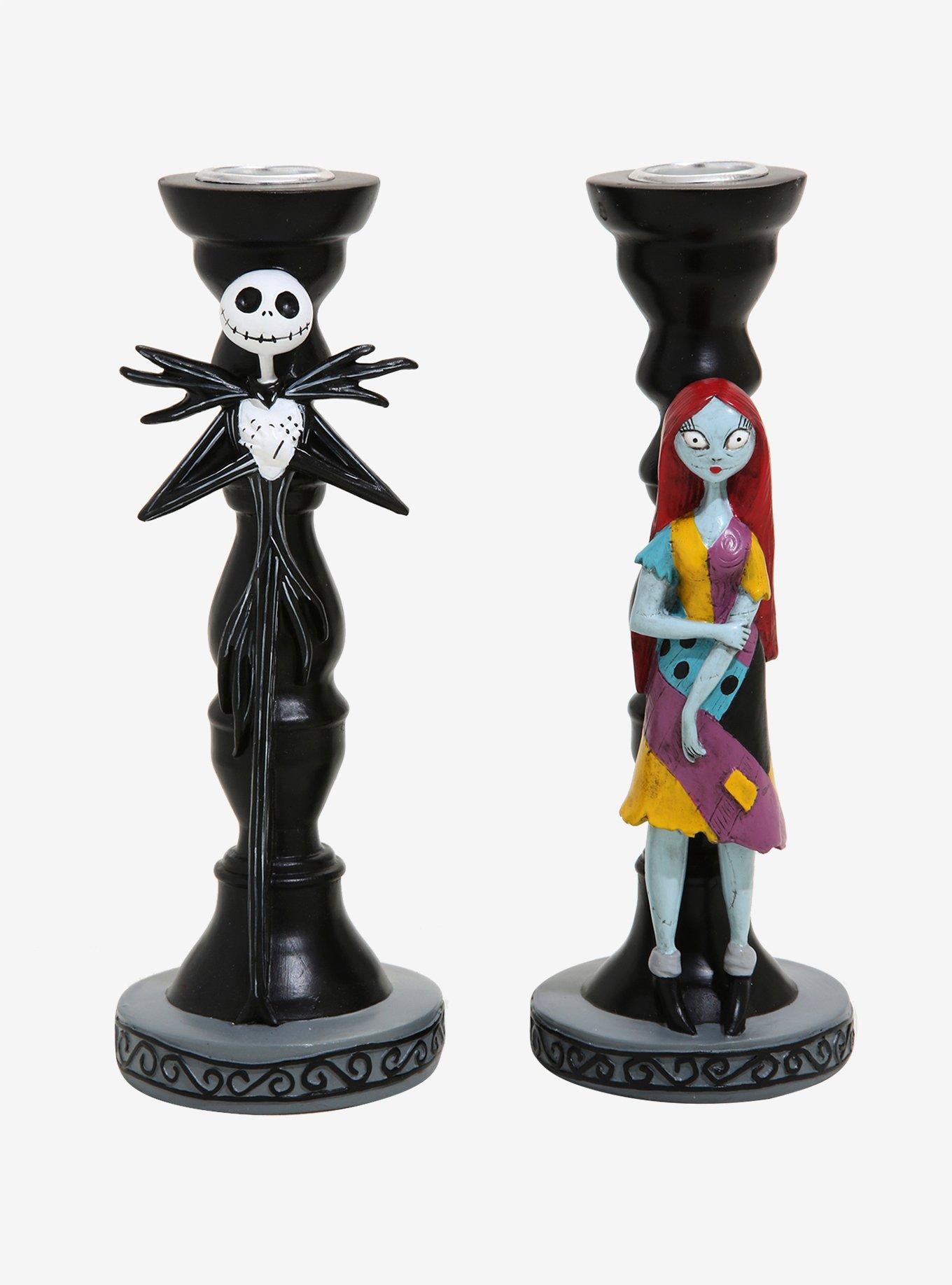 Disney The Nightmare Before Christmas Jack & Sally Candlesticks - BoxLunch Exclusive, , hi-res