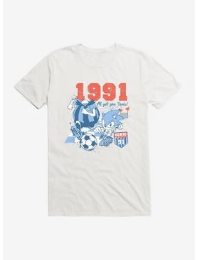 Sonic The Hedgehog Summer Games Soccer 1991 T-Shirt, WHITE, hi-res
