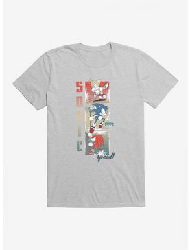 Sonic The Hedgehog Bohemian Sonic Tails Knuckles T-Shirt, HEATHER GREY, hi-res