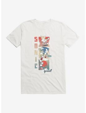 Sonic The Hedgehog Bohemian Sonic Tails Knuckles T-Shirt, WHITE, hi-res
