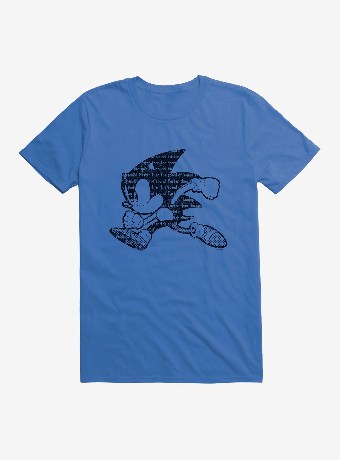 Sonic The Hedgehog Sonic Script Silhouette T-Shirt, , hi-res