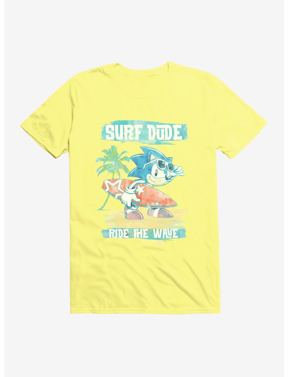 Sonic The Hedgehog Surf Dude T-Shirt, SPRING YELLOW, hi-res