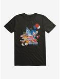 Sonic The Hedgehog Sonic Tails Fourth Of July T-Shirt, BLACK, hi-res
