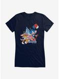 Sonic The Hedgehog Sonic Tails Fourth Of July Girls T-Shirt, , hi-res