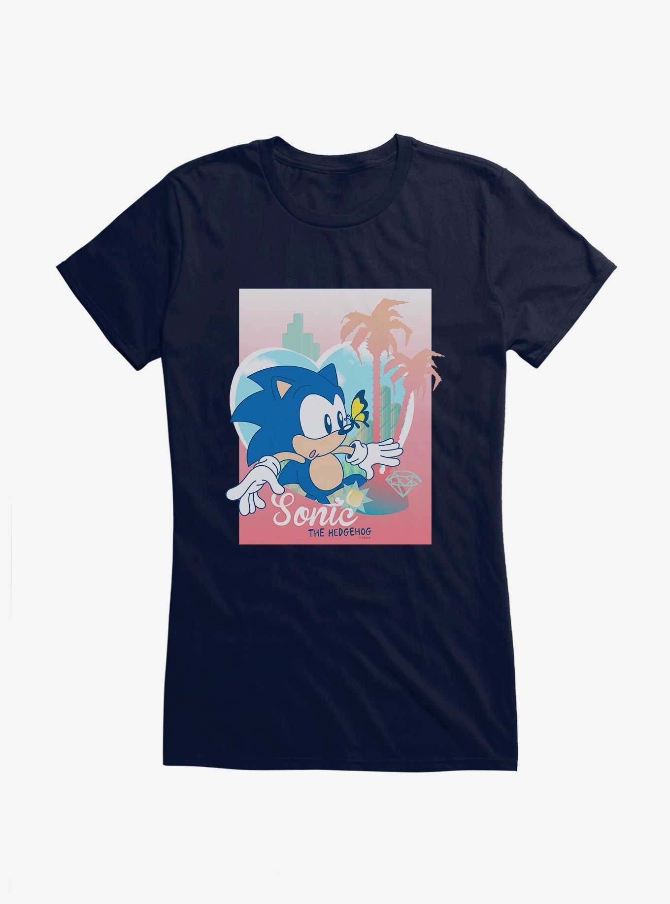 Sonic The Hedgehog Sonic Summer Butterfly Girls T-Shirt, , hi-res