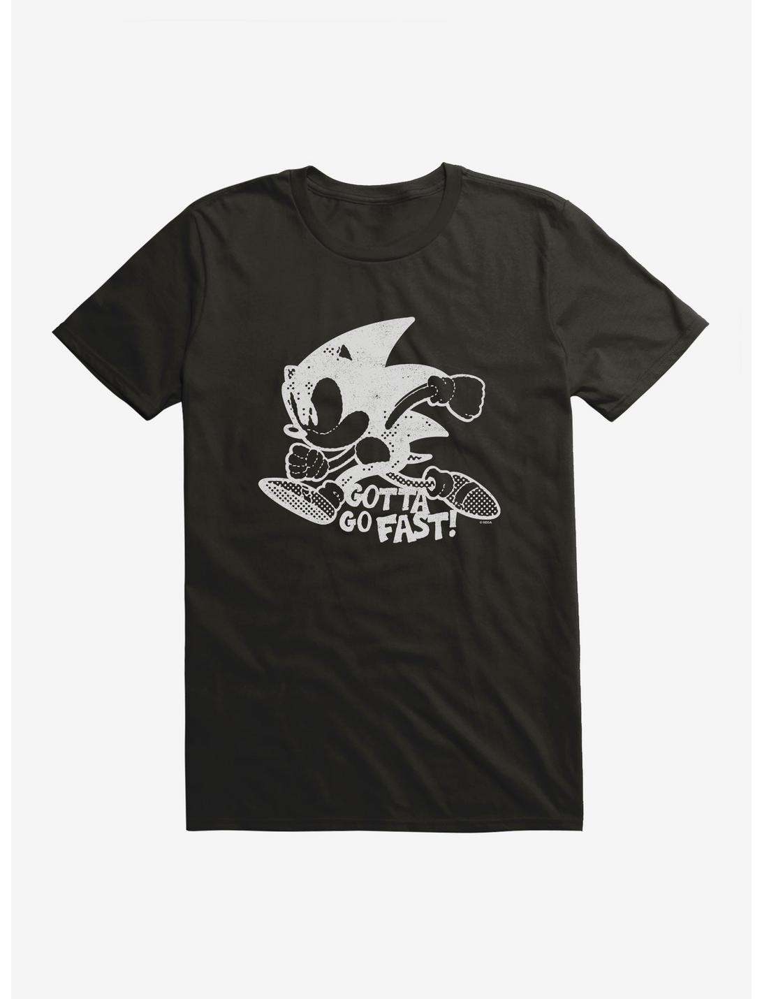 Sonic The Hedgehog Sonic Cutout Silhouette T-Shirt, BLACK, hi-res