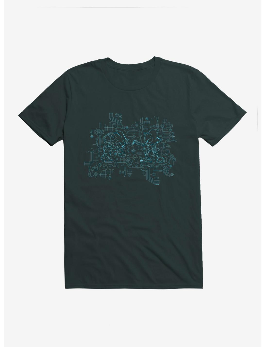 Sonic The Hedgehog Speed Circuit Sonic Versus T-Shirt, FOREST GREEN, hi-res