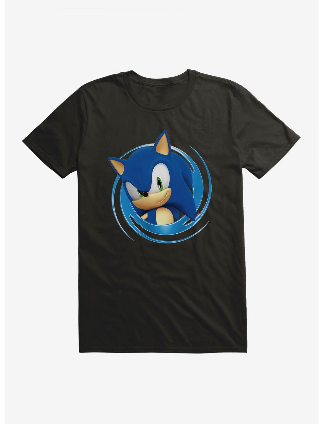Sonic The Hedgehog 3-D Sonic Close Up T-Shirt, BLACK, hi-res