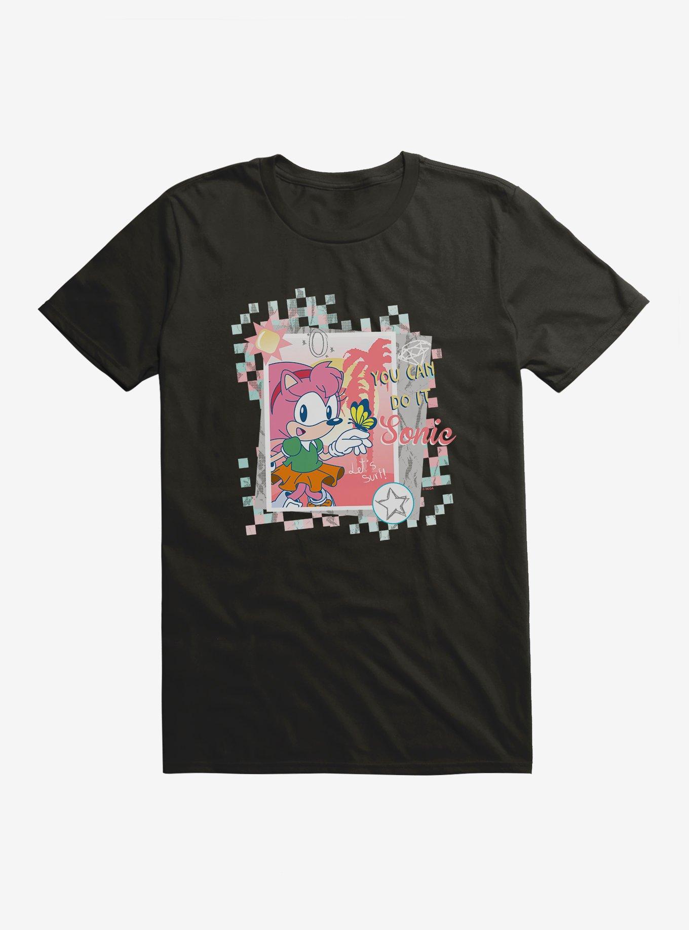 Sonic The Hedgehog Amy Motivation T-Shirt, BLACK, hi-res