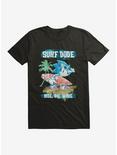Sonic The Hedgehog Surf Dude T-Shirt, BLACK, hi-res
