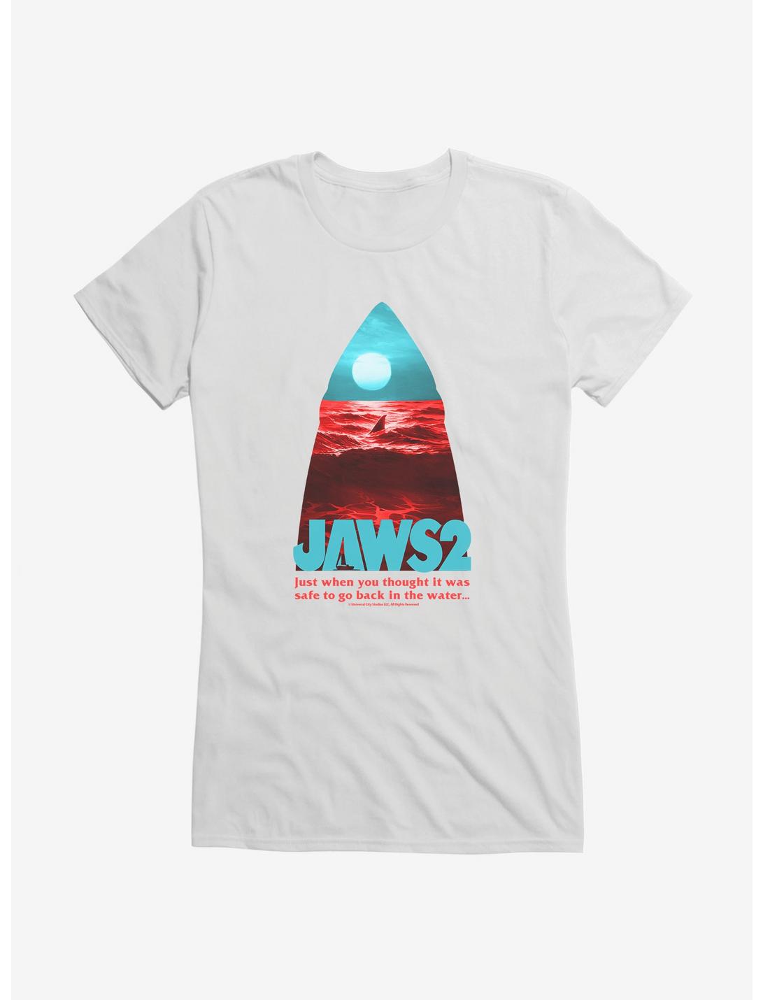 Jaws 2 Silhouette Image Girls T-Shirt, , hi-res