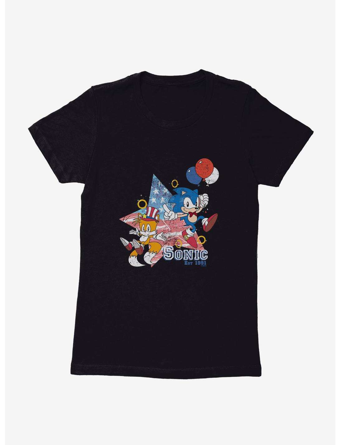 Sonic The Hedgehog Sonic Tails Fourth Of July Womens T-Shirt | BoxLunch