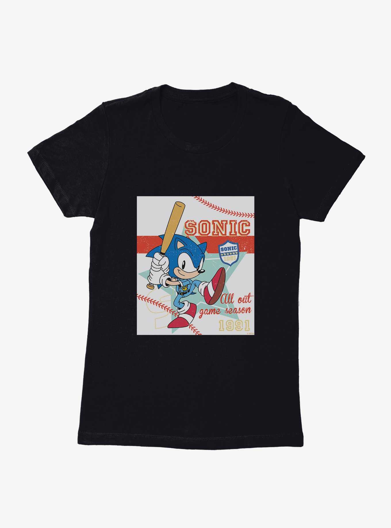 Sonic The Hedgehog Summer Games Baseball Womens T-Shirt, , hi-res