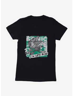 Sonic The Hedgehog Paper Cutout Outta Here Womens T-Shirt, , hi-res