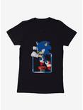 Sonic The Hedgehog 3-D Sonic Spring Bounce Womens T-Shirt, BLACK, hi-res
