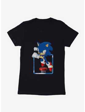 Sonic The Hedgehog 3-D Sonic Spring Bounce Womens T-Shirt, , hi-res