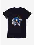Sonic The Hedgehog 3-D Sonic Star Womens T-Shirt, BLACK, hi-res