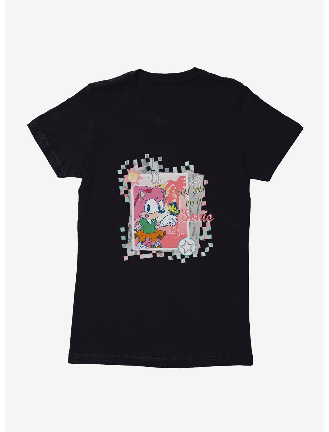 Sonic The Hedgehog Amy Motivation Womens T-Shirt, BLACK, hi-res