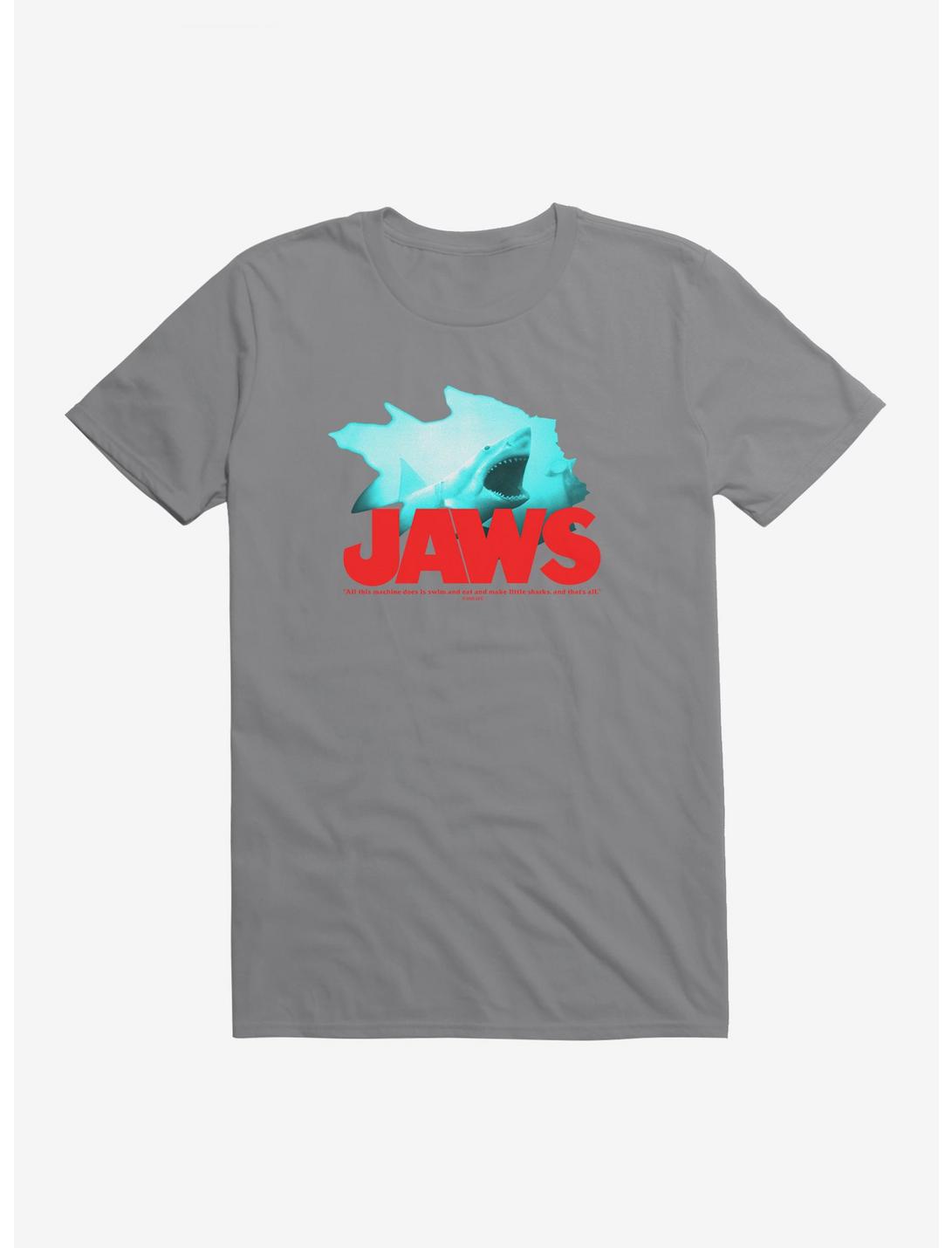 Jaws Swim And Eat Quote T-Shirt, , hi-res