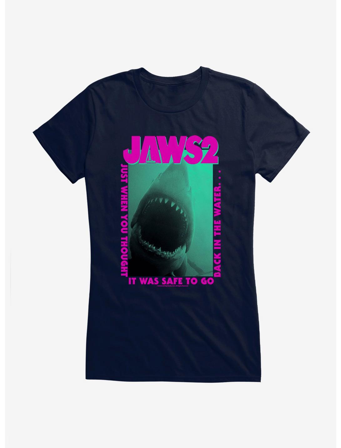 Jaws 2 When You Thought It Was Safe Girls T-Shirt, , hi-res