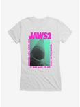 Jaws 2 When You Thought It Was Safe Girls T-Shirt, WHITE, hi-res