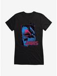 Jaws Danger Scatter Art Girls T-Shirt, , hi-res