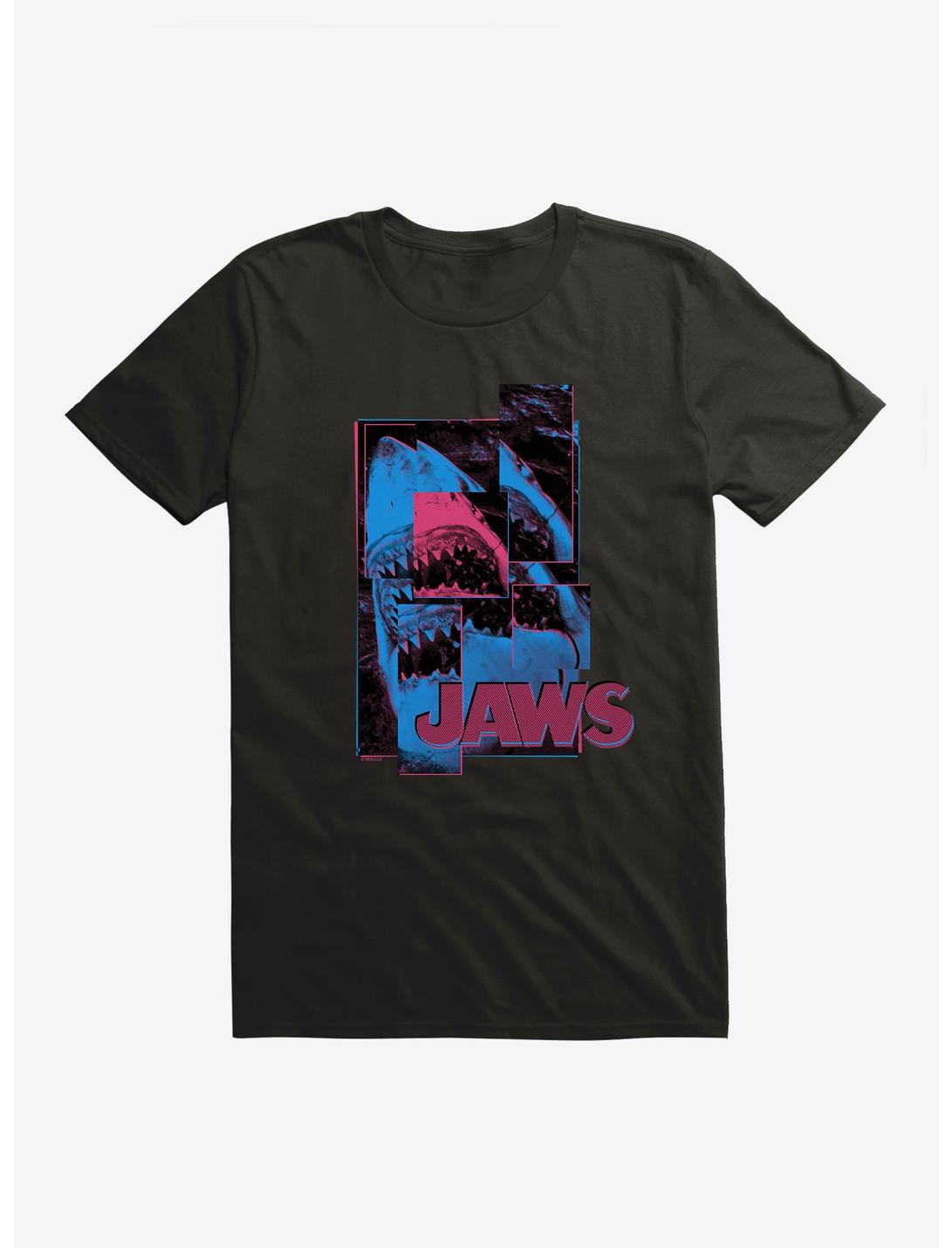 Jaws Danger Scatter Art T-Shirt, BLACK, hi-res