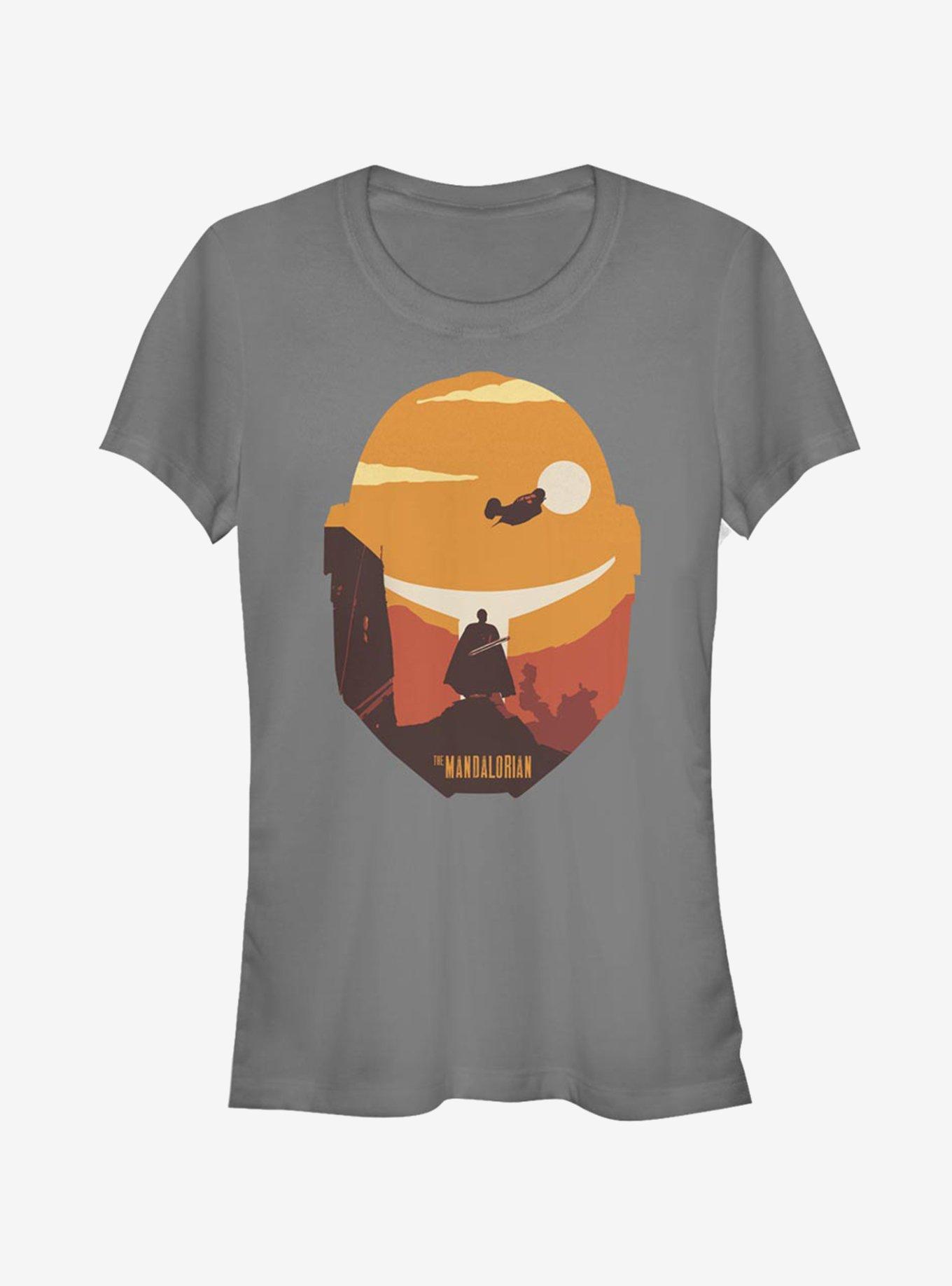 Star Wars The Mandalorian Dark Saber Poster Girls T-Shirt