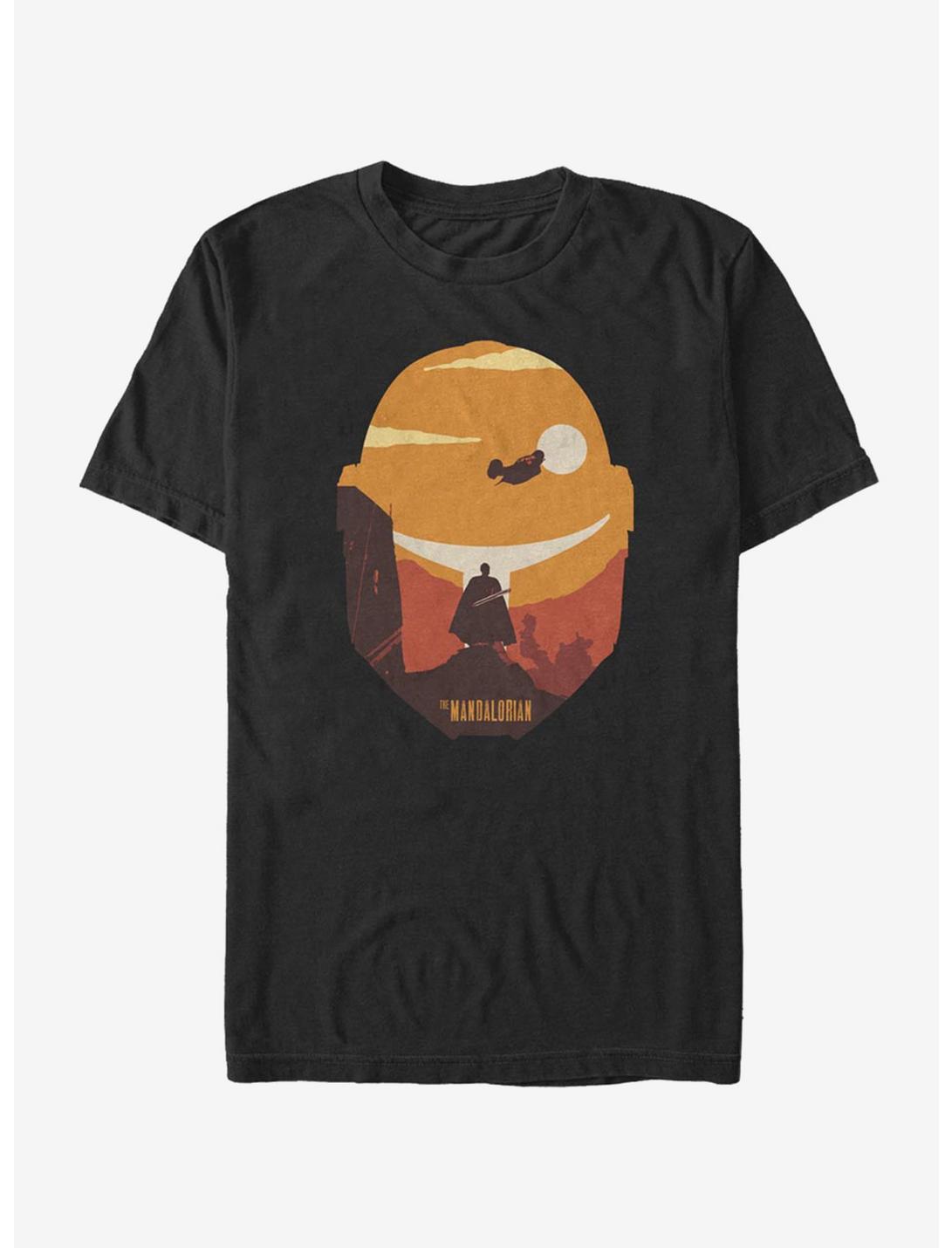 Star Wars The Mandalorian Dark Saber Poster T-Shirt, BLACK, hi-res